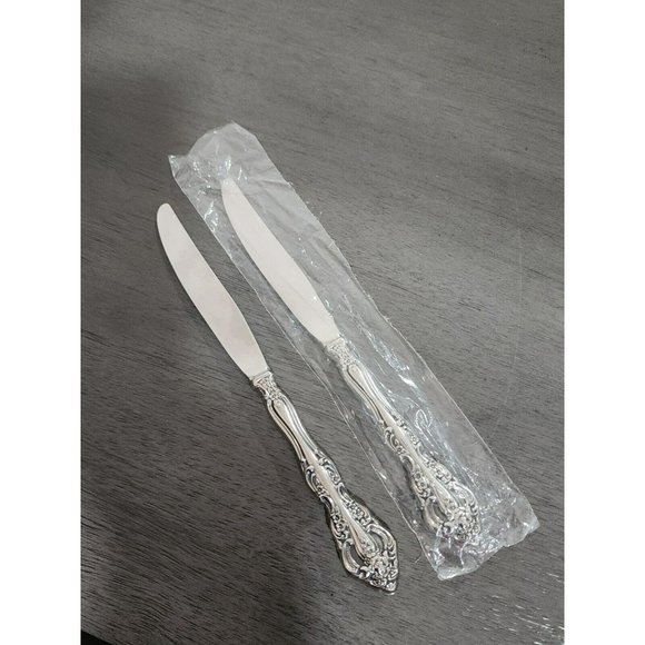 Oneida Silver Other - 2 Oneida Brahms Hollow Handle Dinner Knife 9" Community stainless flatware